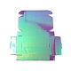 レーザースタイルの紙のギフトボックス  長方形  暗い蘭  完成品：20x14.5x4.35cm CON-G014-01C-3