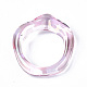 透明樹脂指輪  ABカラーメッキ  ミスティローズ  usサイズ6 3/4(17.1mm) RJEW-T013-001-E03-5