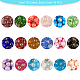 PH PandaHall 15 Color Drawbench Glass Beads Spray Painted Beads GLAD-PH0001-05-6