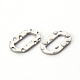 Hammered 201 Stainless Steel Linking Rings STAS-T052-16P-2