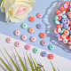 Chgcraft 180 pièces 6 couleurs rondelle de qualité alimentaire perles de boulier en silicone écologiques SIL-CA0003-15-4