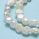 Fili di perle di perle d'acqua dolce coltivate naturali PEAR-A005-06-01-4