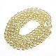Crystal Glass Rondelle Beads Strands GLAA-F015-A02-1