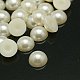A metà intorno / cupola di perle imitato cabochon acriliche OACR-J001-2.5mm-01-1