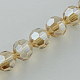 Fili di perle di vetro placcato EGLA-R015-6mm-24-2