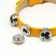 PU Leather Snap Bracelets BJEW-A101-D-3