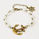 Glass Pearl Jewelry Sets: Necklaces & Bracelets SJEW-JS00537-01-2