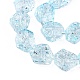 Chapelets de perles en verre électroplaqué&nbsp;EGLA-N012-08H-3