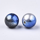 Perles en plastique imitation perles arc-en-abs X-OACR-Q174-4mm-11-2