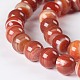 Brins de perles d'agate à rayures rouges naturelles G-F425-32-8mm-3
