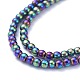 Chapelets de perles en verre électroplaqué EGLA-K014-A-FP10-4