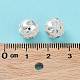 Placage de crémaillère en laiton micro pavé de perles de zircone cubique claires KK-B078-10A-S-3
