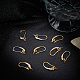 Beebeecraft 20Pcs French Earring Hooks 18K Gold Plated Brass Fish Hook Ear Wires 0.43x0.92 inch with Plastic Bead Containers for Half Drilled Beads DIY Earring Making KK-BBC0004-32-4