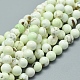 Brins de perles de turquoise australienne naturelle (jaspe) G-D0010-06A-8mm-1