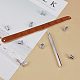 PandaHall Elite 8Pcs Metal Pattern and Stamps Punch Set for Leather Craft Stamps Tools Art Steel Punch Metal Leather Punching Tools AJEW-PH0017-12-6