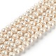 Fili di perle di perle d'acqua dolce coltivate naturali PEAR-L033-28-01-1