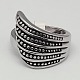 Personalized Men's Wide 316 Stainless Steel Wing Finger Rings RJEW-F006-047-19mm-1