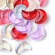 35pcs perles de verre transparentes peintes à la bombe GLAA-YW0001-74-2