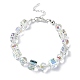 Bracelets en perles de verre cubes et ronds BJEW-TA00443-1