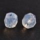 Faceted Round Opalite Glass Beads GLAA-L004-D01-1