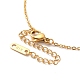304 Stainless Steel Flat Round Pandant Necklace for Women NJEW-O126-01G-01-4