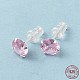 Boucles d'oreilles clous diamant zircone cubique STER-M105-01C-S-1