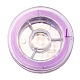 強い伸縮性のあるビーディング弾性糸  フラット弾性クリスタルストリング  紫色のメディア  0.8mm  約10.93ヤード（10m）/ロール X-EW-N002-08-2