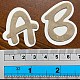炭素鋼カッティングダイステンシル  DIYスクラップブッキング用  フォトアルバム  装飾的なエンボス紙カード  つや消しステンレススチールカラー  a～zの文字  225x192x0.8mm DIY-P076-30-1