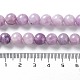 Lepidolita natural / hebras de perlas de piedra de mica púrpura G-M353-A01-8mm-01-3