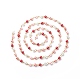 Cristal hechos a mano de abalorios de perlas cadenas AJEW-JB01136-3
