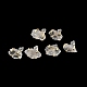 Boucles d'oreilles en cristal de quartz naturel brut brut EJEW-R148-01LG-05-2