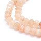 Natürliche Pfirsichmondstein Perlen Stränge G-E569-B07-3