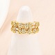 Манжеты из латуни с микро паве кубический цирконий для женщин RJEW-Z113-50G-5