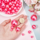 Perles d'imitation perles en plastique ABS KY-WH0029-02-3