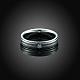 Regali di san valentino anelli per coppia in acciaio al titanio con zirconi cubici per donna RJEW-BB16445-8P-6