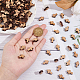 SUNNYCLUE 200Pcs Cross Beads Bulk Wooden Cross Beads Wood Beaded Crosses Charm Natural Mini Tiny Cross Crucifix Charms Small Loose Spacer Beads for Jewelry Making Rosary Bracelets DIY Craft Supplies WOOD-SC0001-46-3