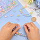 CHGCRAFT 156Pcs Transparent Acrylic Stars Bead in Bead Round Beads Assorted Candy Rabbit Flower Plastic Bead for Hair Braids Phone Lanyard Wrist Strap DIY Craft TACR-CA0001-27-3
