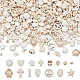 Arricraft 15 brins 15 styles ensembles de brins de perles turquoise synthétiques G-AR0005-09-1