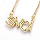 304 Stainless Steel Pendant Necklaces NJEW-O108-32G-2