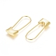 Brass Hoop Earrings EJEW-G275-01G-2