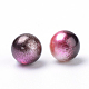 Rainbow Acrylic Imitation Pearl Beads OACR-R065-3mm-12-2
