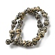 Chapelets de perles en jaspe dalmatien naturelle G-C039-A05-3