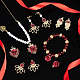 Pandahall elite 40pcs 4 style pendentif en alliage coeur et couronne et feuille FIND-PH0010-79-4