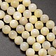 Natural Mother of Pearl Shell Round Bead Strands BSHE-M022-28A-1
