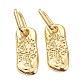 Brass Huggie Hoop Earrings EJEW-A058-25-2