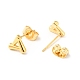 304 Stainless Steel Tiny Triangle Stud Earrings with 316 Stainless Steel Pins for Women EJEW-J043-07G-2
