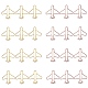 24 Pcs 2 Colors Airplane Shape Iron Paper Clips TOOL-SZ0001-02-6
