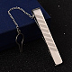 Moda rectangle clips de corbata de 304 acero inoxidable STAS-H317-65-2