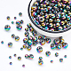 Arricraft 4 rangs de perles d'hématite multicolores G-AR0004-44-4