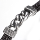 Men's Braided Leather Cord Bracelets BJEW-H559-17C-2